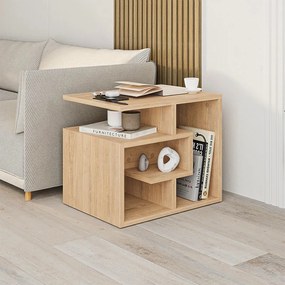 Labirent меламинов страничен масичка в дъбов цвят 54x40x45см.