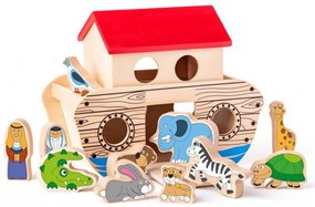Woody Ноев ковчег - дървен сортер-кораб с животни