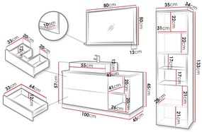 Комплект за баня Kertos Ryfle II-Mauro