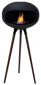 Биокамина TOKIO 45x100 cm 2 kW черна