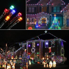 Коледни LED лампички за елха - многоцветни 500 LED/38 m