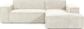 Ъглов диван Fubu-Екрю-десен