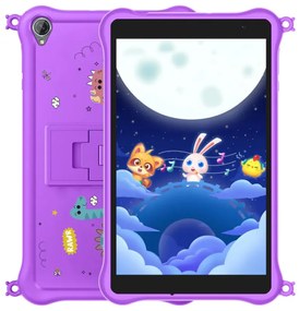Blackview Tab 50 Kids, 8inch HD+ IPS 800*1280, RK3562 Octa-core 2.0GHz, Front 0.3MP; Rear 2MP camera, 3GB/64GB memory, 5580mAh battery, 802.11a/b/g/n/ac/ax (2.4GHz,5GHz,WiFi6, WiFi version, don't support SIM card, Purple