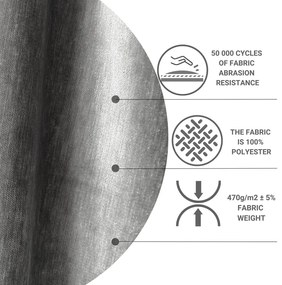 Сиво тапицирано двойно легло с място за съхранение 140x200 cm Musca – Maison de Rêve