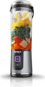 Разопакован: Преносим блендер Ninja Blast BC151EUBK, 7.4W, 530 мл, Стоманен нож с 6 остриета, Трошене на лед, До 10 цикъла, Без BPA, USB-C, Черен