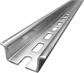 MOREK DIN шина TS35P 35x15 перфорирана 6,3x18mm поцинкована линеен метър /2м разфасовка/  - MMD1520C29