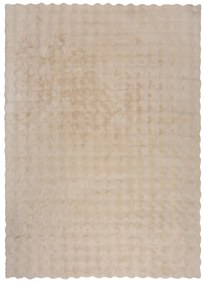 Кремава синтетична кожа 80x150 cm Waffle Faux Fur – Flair Rugs