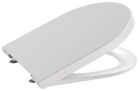 Седалка и капак,Roca, A80152C63B, ROUND, за компактна тоалетна чиния, със забавено падане