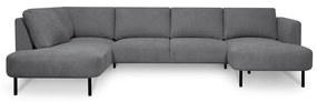 Тъмносив ъглов диван (ляв ъгъл/"U" форма) Hero – Scandic