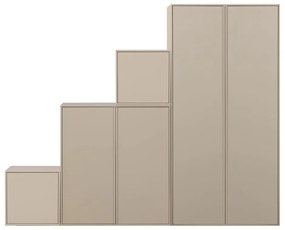 Кремав модулен гардероб от борова дървесина 250x200 cm Daily – vtwonen