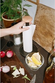 Черна стойка за кухненска хартия ø 15 cm Paper Pal – Rosendahl