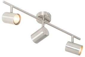 Модерна таванна лампа стомана 3-светлина регулируема - Jeana