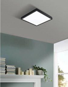 Черно LED осветително тяло за таван 28,5x28,5 cm FUEVA 5 – EGLO