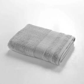 Светлосива памучна хавлиена кърпа от тери 70x130 cm Tendresse – douceur d'intérieur