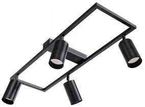 Спот осветително тяло 4xGU10/30W/230V черно