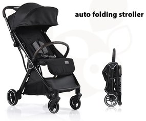 Cangaroo  -  Детска лятна количка Easy fold черен