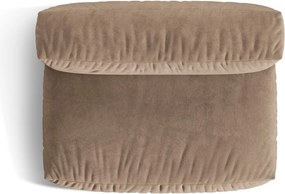 Светлокафяв кадифен модул за диван (среден модул) Martina – Micadoni