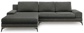 Тъмносив ъглов разтегателен диван , ляв ъгъл Planet - Windsor &amp; Co Sofas