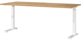 Работна маса с регулируема височина с дъбов плот 80x180 cm Downey – Germania