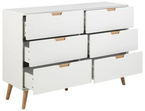 Бял скрин 135x90x40 cm Lowell – Actona