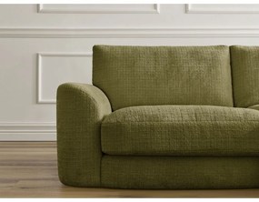 Шенилов ъглов диван в цвят каки (десен ъгъл) Leonore – Bobochic Paris