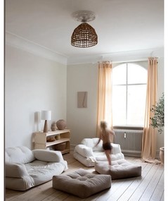 Жълт разтегателен диван 140 cm Hippo - Karup Design