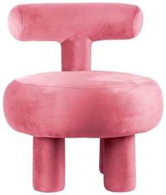 Розово кадифено кресло Abrazo – Leitmotiv