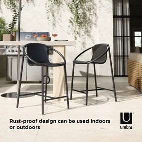 Черен пластмасов бар стол 90 cm Ringo - Umbra