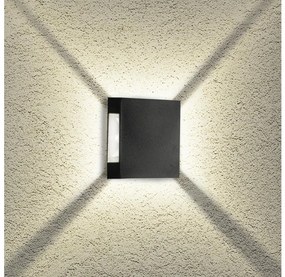Brilagi - LED външна стенна лампа QUADRAY LED/4W/230V черна IP65