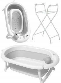 Сгъваема бебешка вана VAIANA PREMIUM с шезлонг и стойка - повече цветове Син