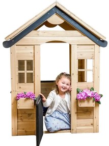 GINGER HOME Дървена къща за игра 140х112х108 см.