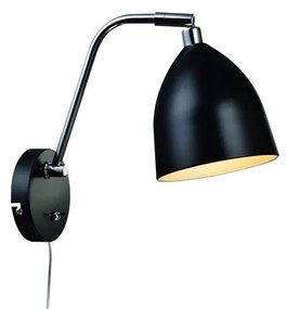 Черна стенна лампа Fredrikshamn - Markslöjd