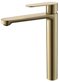 Стоящ смесител за умивалник Тренто ICF 111321 BRUSH GOLD, неръждаема стомана, мат злато, 30.4x21.6см