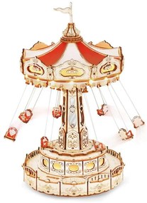 RoboTime - 3D пъзел с музикална кутия Верижна въртележка 3xAAA