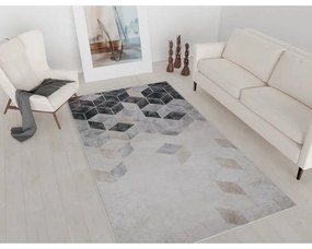 Сив и кремав килим, който може да се мие, 150x80 cm - Vitaus