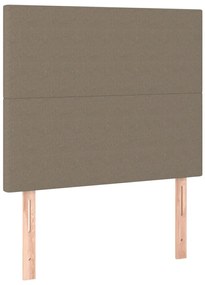 3116030 vidaXL Горни табли за легло, 2 бр, таупе, 80x5x78/88 см, плат