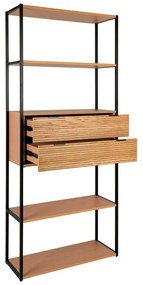 Библиотека от декор от ясен в естествен цвят 84,5x200 cm Minato – House Nordic