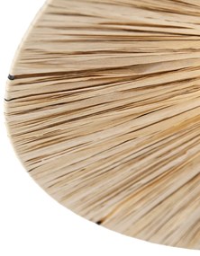 Ръстичен таванен аплик черен с въже 3-светлина - Leia