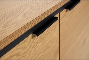 Скрин от декор от дъб в естествен цвят 104,5x80x45 cm Cesura – Unique Furniture