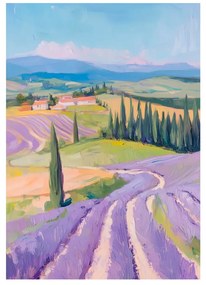 Картина 70x100 cm Purple Fields – Styler