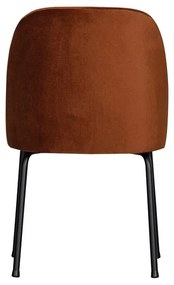 Кадифени трапезни столове в комплект 2 бр. в тухлен цвят Vogue – WOOOD