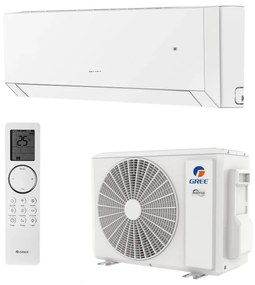 Инверторен климатик Gree Clivia GWH12AUCXB-K6DNA2A, 12000 BTU, A++ / А+, До 24 м2, Wi-Fi, I Feel, Самодиагностика, Бял