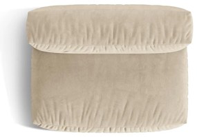 Бежов кадифен модул за диван (среден модул) Martina – Micadoni