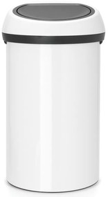 Кош за боклук Brabantia Touch Bin 647246, 60 л, Плавно и безшумно отваряне, Бял