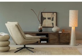 Бежова подова лампа с текстилен абажур (височина 187 cm) Loft – WOOOD