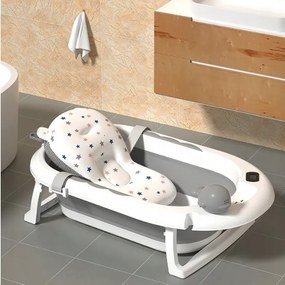 Сгъваема бебешка вана VAIANA PREMIUM с възглавница и стойка - повече цветове лилаво