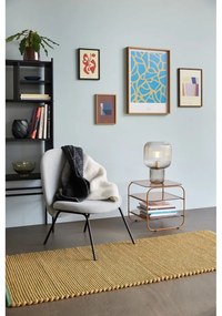 Кафява настолна лампа със стъклен абажур (височина 42 cm) Pirum – Hübsch