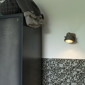 Интелигентен прожектор стомана с дърво вкл. WiFi GU10 регулируем - Emado