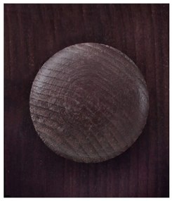 Тъмнокафява витрина от масивен бор 95x35 cm Lisa – Støraa