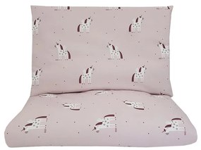 EKO - Спално бельо от памучен муселин за детско креватче UNICORN 2 части